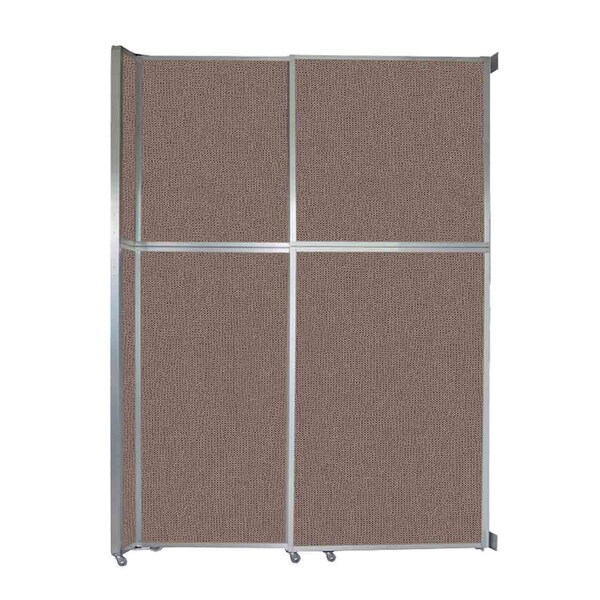 Operable Wall Sliding Room Divider 6'10" x 10'3/4" Latte Fabric